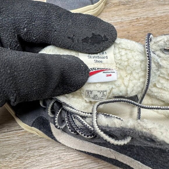 Vans Scotchgard Fleece Lined Gray Suede High Top Sneakers Women's Size 7.5 - Picture 5 of 7